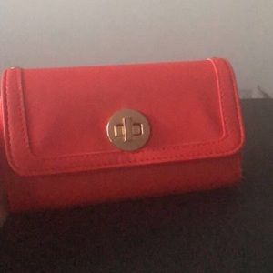 Vibrant red clutch
